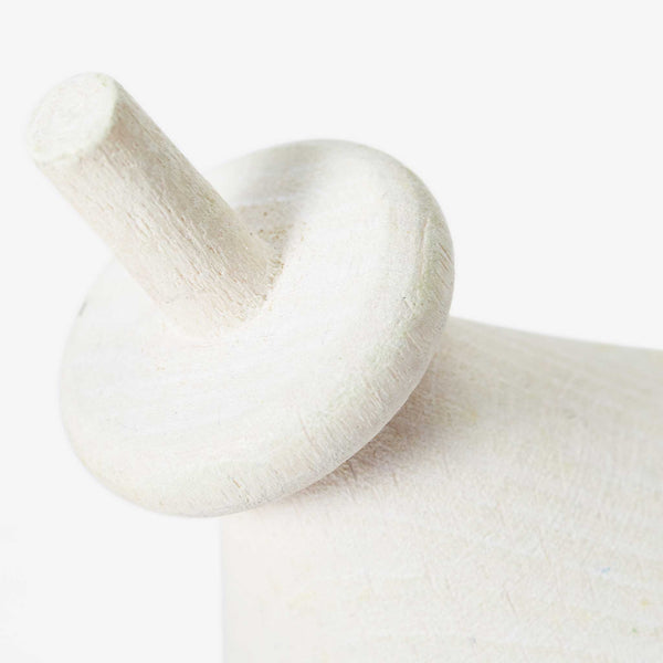 Charles And Marie SPINNING TOPS | Holz-KREISEL | 5er Set Vers. Farben & Formen | Pat Kim | Areaware