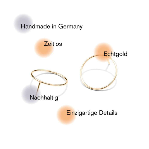 Charles And Marie SPIRAL - 14 Karat Gold OHRSTECKER - D=10 Mm | Jonathan Radetz