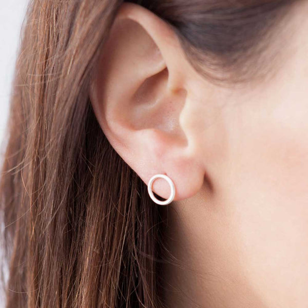 Charles And Marie SPIRAL | Hochglänzender 925er Sterling Silber OHRSTECKER | D=10 Mm | Jonathan Radetz