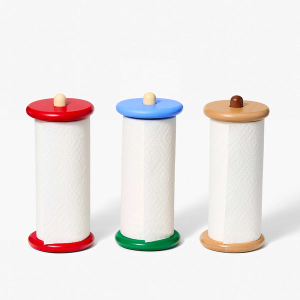 Charles And Marie SPOOL Blau Gelb & Grün - Küchenrollenhalter - Sam Stewart | Areaware