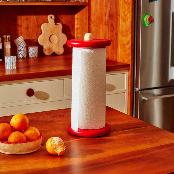 Charles And Marie SPOOL Rot & Gelb - Küchenrollenhalter - Sam Stewart | Areaware