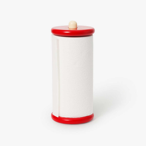 charles and marie SPOOL Rot & Gelb - Küchenrollenhalter - Sam Stewart | Areaware