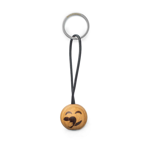 charles and marie SPRING EMOTIONS KEYRING | Kümmerer | Holz Emoticon-SCHLÜSSELANHÄNGER | mencke&vagnby | Spring Copenhagen