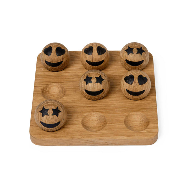 Charles And Marie SPRING EMOTIONS TIC TAC TOE - Spiel Mit Holz Emoticons | Mencke&vagnby | Spring Copenhagen