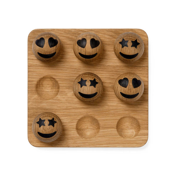 Charles And Marie SPRING EMOTIONS TIC TAC TOE - Spiel Mit Holz Emoticons | Mencke&vagnby | Spring Copenhagen