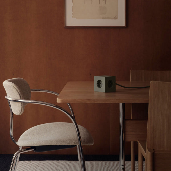 Charles And Marie SQUARE 1 - 3er Mehrfach-Steckdose - Magnetischer Grüner WÜRFEL - 2x USB-C 30W & 1 8m Anschlußkabel | Avolt