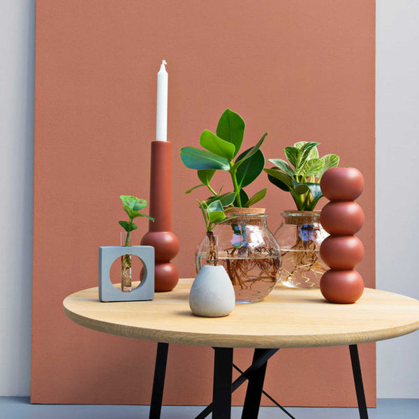 Charles And Marie STACK - 2-in-1 Multifunktionaler Holz-Kerzenhalter 32 Cm Hoch | Lemon Lily