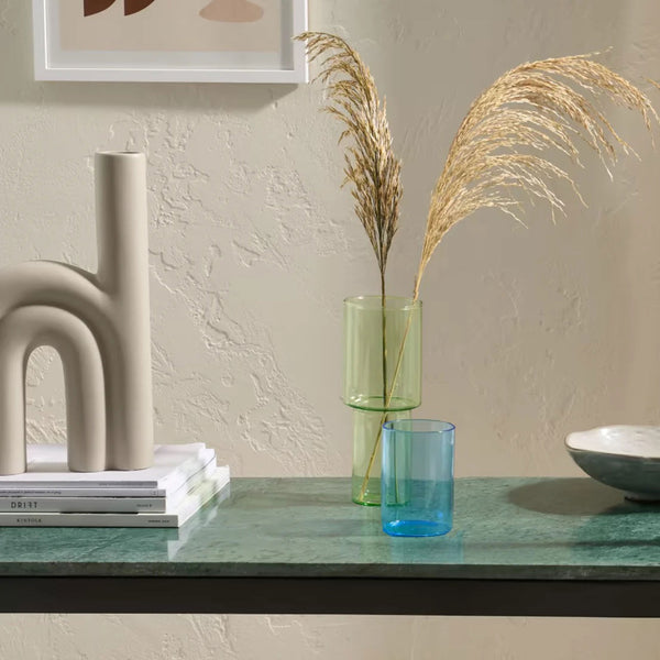 Charles And Marie STACKING GLASS VASE - Stapelbare Glas-VASE - 20x8 Cm | Block Design