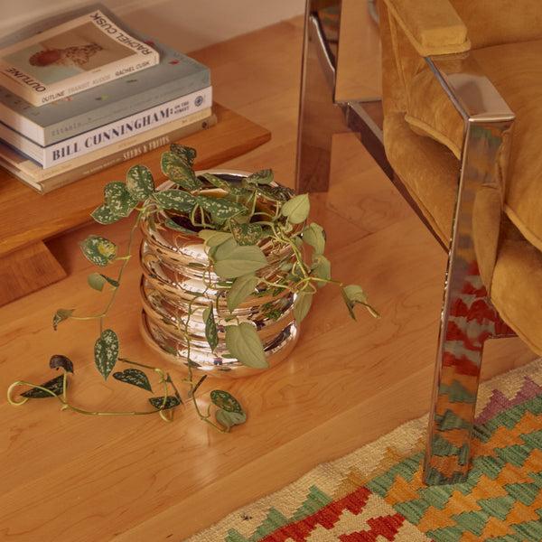 Charles And Marie STACKING PLANTER CHROM | Großes BLUMENGEFÄSS | Chen Chen & K. William | Areaware