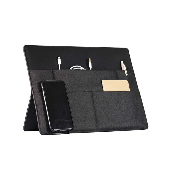 Charles And Marie STAND-UP SLEEVE | Desktop-ORGANIZER Mit Laptop- & Tablet-Hülle | 13 Oder 15" | Beblau