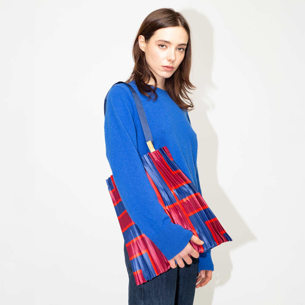 Charles And Marie STINTINO - Tasche - Plissiertes Satin - 40x48 Cm | Multitudes