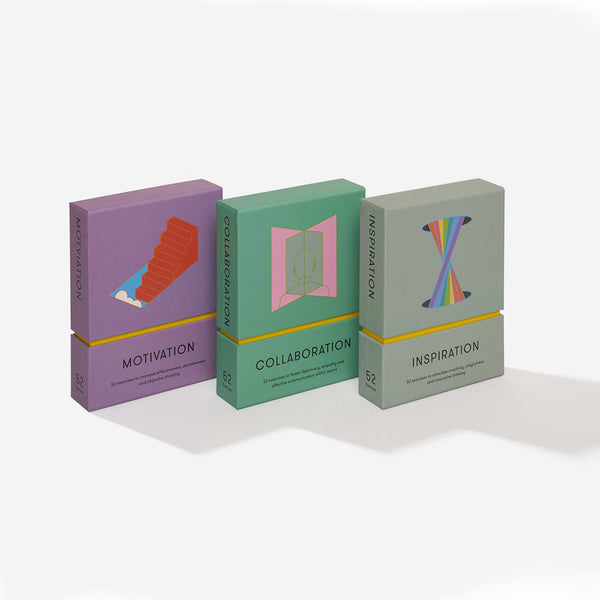 charles and marie STRATEGY Card Set | MOTIVATION COLLABORATION INSPIRATION | Set of 3 | The School of Life