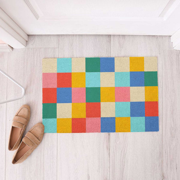 charles and marie SUMMER SQUARES | FUSSMATTE | 70x40 cm | Fisura