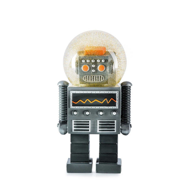 Charles And Marie SUMMERGLOBE THE GIANT ROBOT | Großer ROBOTER Mit GLITZERKUGEL | Donkey Products
