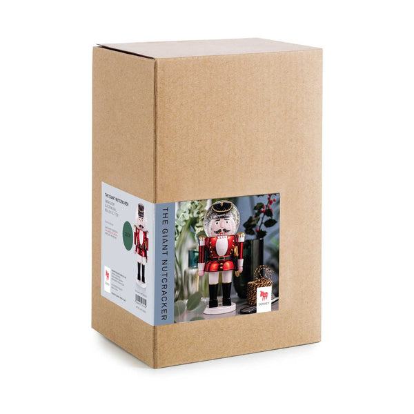 Charles And Marie SUMMERGLOBE The Giant Shiny NUTCRACKER | Großer Roter NUSSKNACKER-SOLDAT Mit GLITZERKUGEL | Donkey Products