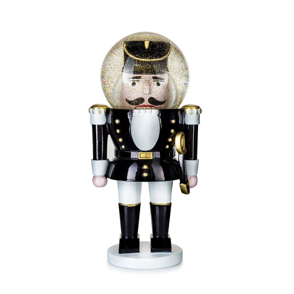 Charles And Marie SUMMERGLOBE The Giant Shiny NUTCRACKER | Großer Schwarzer NUSSKNACKER-SOLDAT Mit GLITZERKUGEL | Donkey Products