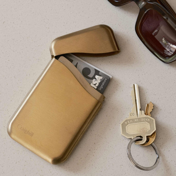 Charles And Marie SUMMIT CARD CASE | Messing KARTEN-ETUI | Craighill