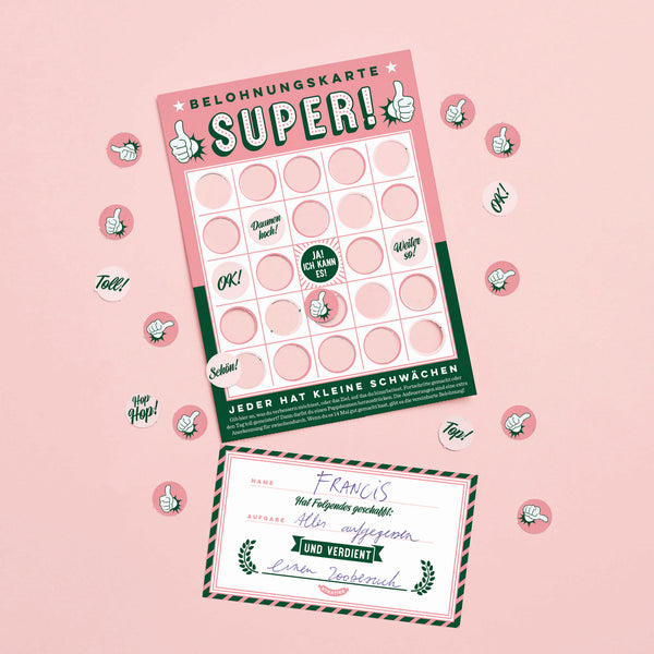 charles and marie SUPER | BELOHNUNGSKARTEN | 29x15 cm | Stratier
