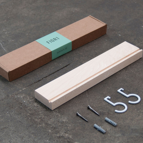 Charles And Marie SURFACE 30 - Wandregal Aus Ahorn - 30 Cm | FIGR1