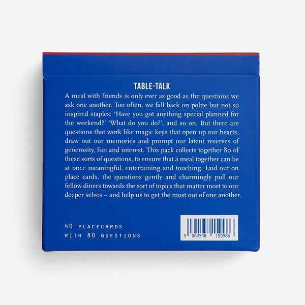 Charles And Marie TABLE TALK | FRAGE-KARTEN SET F. Sinnvolle & Aufschlußreiche GESPRÄCHE | English | The School Of Life