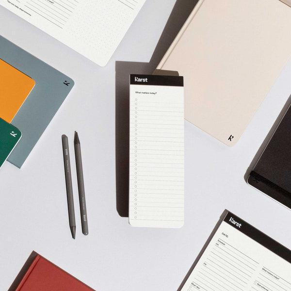 Charles And Marie TASK PAD | AUFGABENPLANER Für Notizen Listen & Erinnerungen | Karst Stone Paper