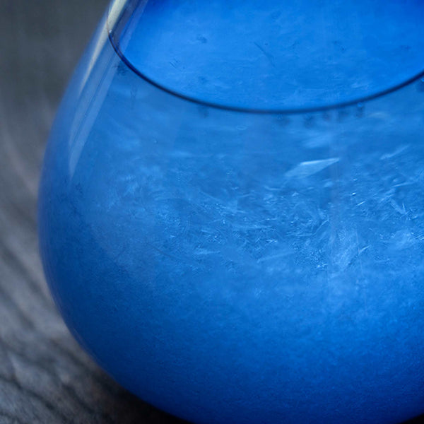 Charles And Marie TEMPO DROP Mini Blau | GLAS-OBJEKT Und STURMGLAS | H=11 Cm | 100percent