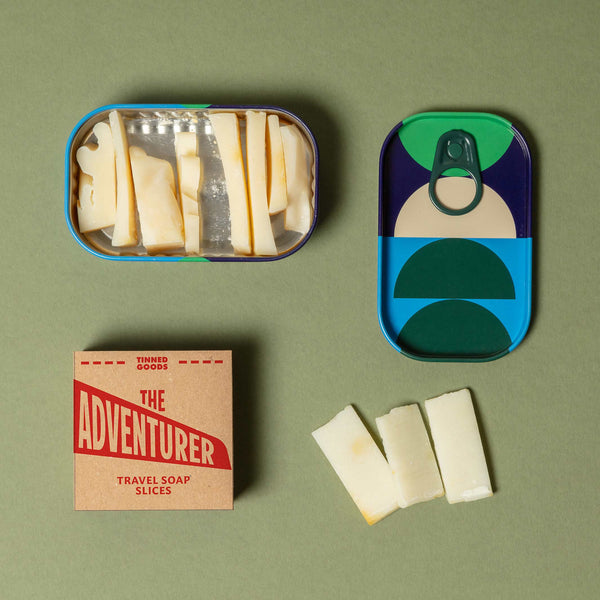 charles and marie THE ADVENTURER - Tinned Goods - Reise-Seife | Block Design
