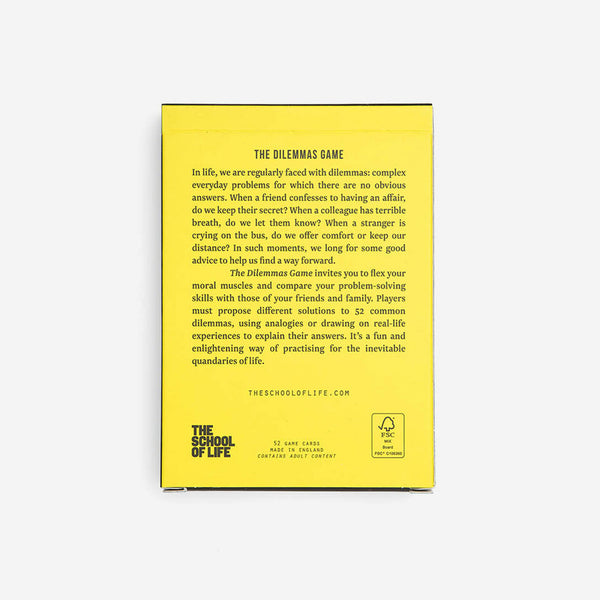 Charles And Marie THE DILEMMAS GAME | KARTENSPIEL | Englische Edition | The School Of Life