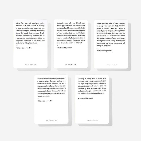 Charles And Marie THE DILEMMAS GAME | KARTENSPIEL | Englische Edition | The School Of Life