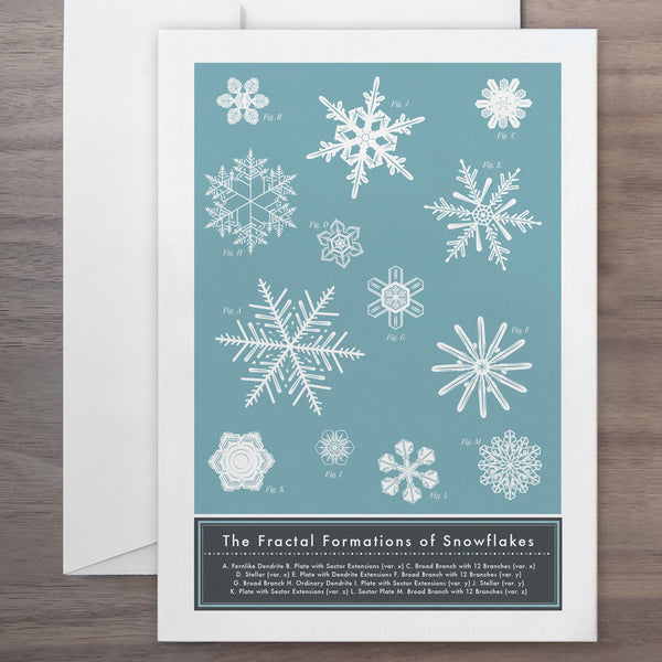 charles and marie The FRACTAL FORMATIONS of SNOWFLAKES | GRUßKARTE | Pop Chart Lab