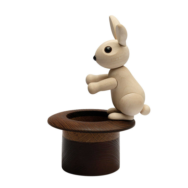 Charles And Marie THE MAGIC HAT - Kanninchen Im Hut - Hölzerne Dekofigur - Chresten Sommer | Spring Copenhagen