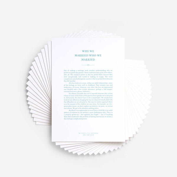 Charles And Marie THE MARRIAGE BOX | Hochzeit-KARTENSET | English Edition | The School Of Life