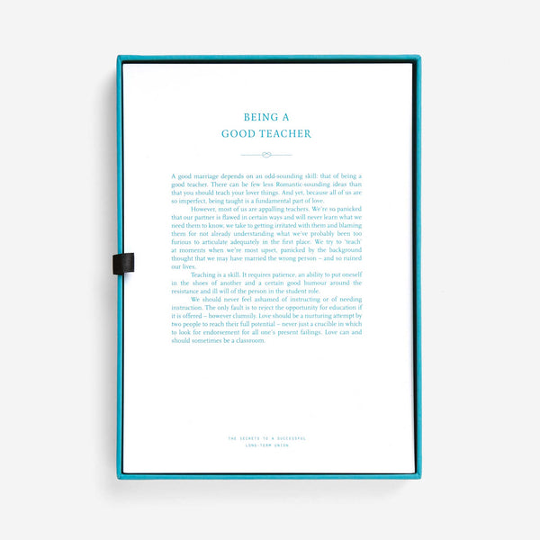 Charles And Marie THE MARRIAGE BOX | Hochzeit-KARTENSET | English Edition | The School Of Life