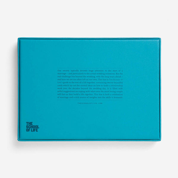 Charles And Marie THE MARRIAGE BOX | Hochzeit-KARTENSET | English Edition | The School Of Life