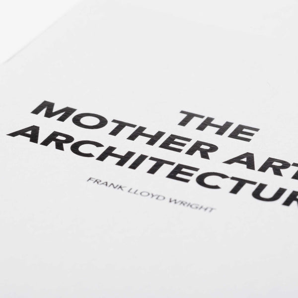 Charles And Marie THE MOTHER ART IS ARCHITECTURE | GRUSSKARTE | Architekten Zitate | 10x15 Cm | Cinqpoints