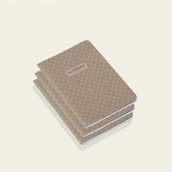 charles and marie Timeless Weekly Planer | 3er Set | beige NOTIZBUCH | Octàgon Design