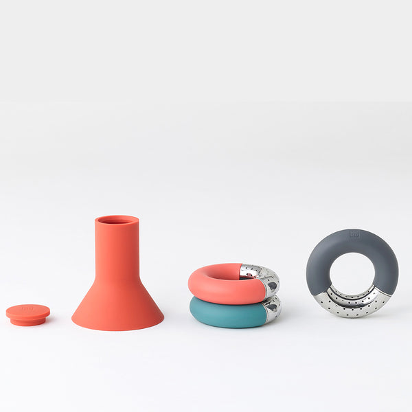 Charles And Marie TORUS | TEE-SIEB-SET | 4-teilig | Andrea Ponti | Ommo