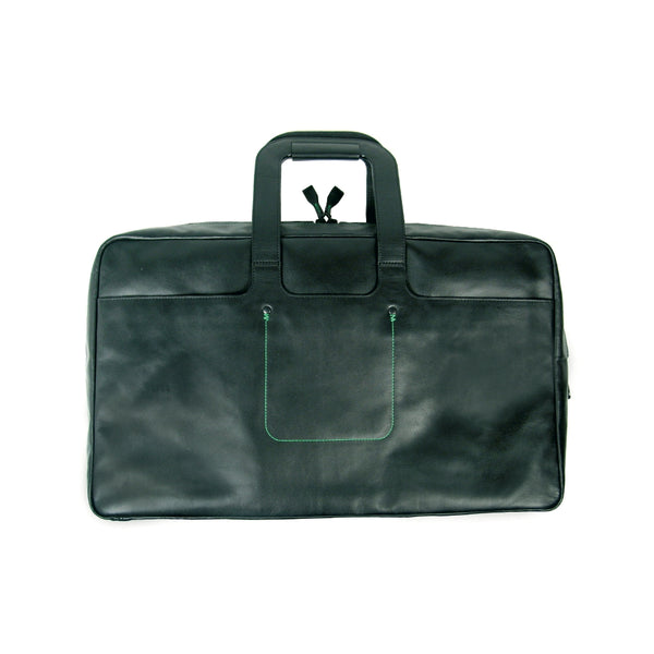 charles and marie TRAVELING BAG | Schwarze LEDER-REISETASCHE | Alfredo Haeberli | Colin's