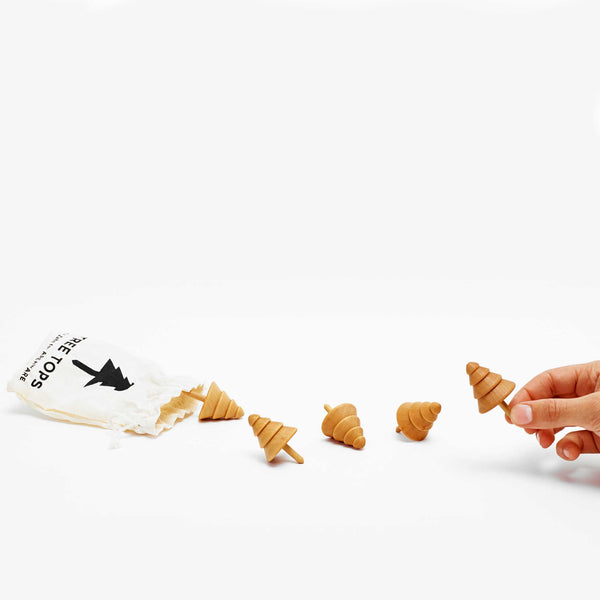 Charles And Marie Tree Tops - 5er Set Kreisel - Karl Zahn | Areaware