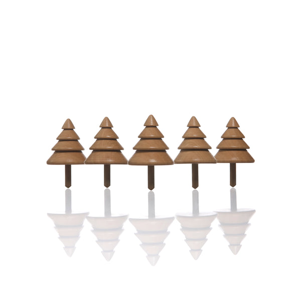 charles and marie Tree Tops - 5er Set Kreisel - Karl Zahn | Areaware