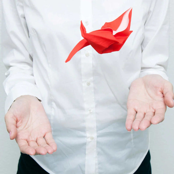 Charles And Marie TSURU - Peti Peto Reinigungstuch - Roter Kranich | 100percent