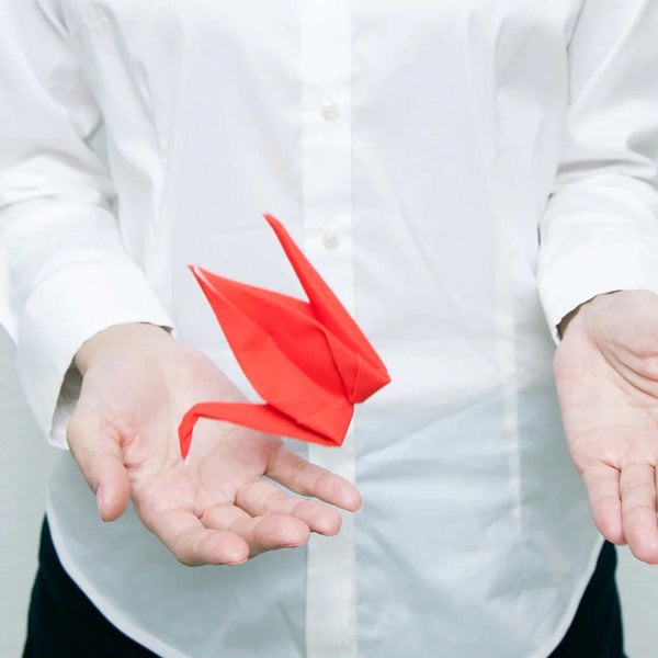 Charles And Marie TSURU - Peti Peto Reinigungstuch - Weisser Kranich | 100percent