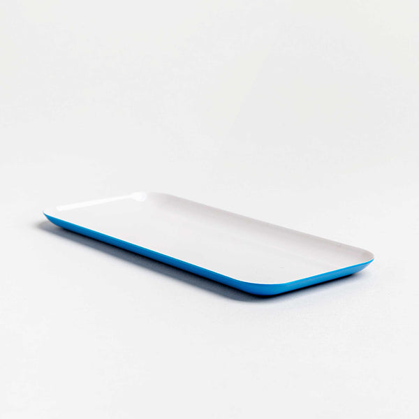 Charles And Marie TWO TONE Tray - Stahlblau-orange Metall ABLAGE - Two Tone Kollektion | Somewhere