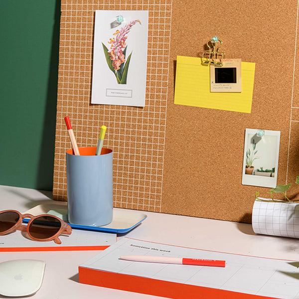 Charles And Marie TWO TONE Tray - Stahlblau-orange Metall ABLAGE - Two Tone Kollektion | Somewhere