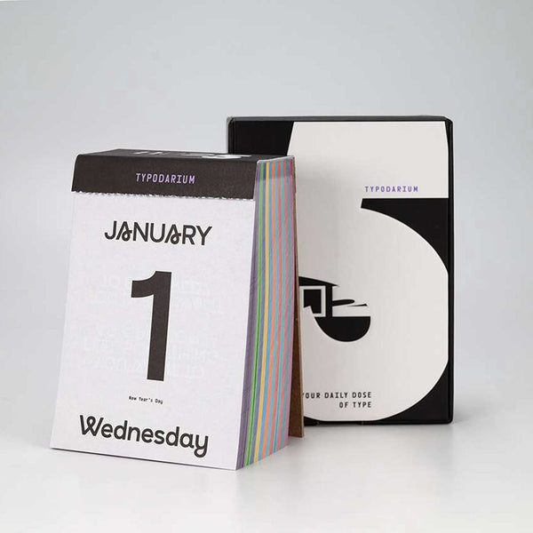 Charles And Marie TYPODARIUM - Abreißkalender 2025 | Hermann Schmidt Verlag