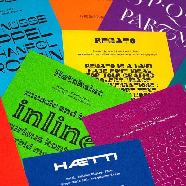 Charles And Marie TYPODARIUM - Abreißkalender 2025 | Hermann Schmidt Verlag