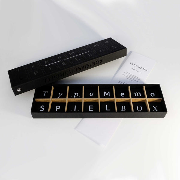 charles and marie TYPOMEMO - Typography Spielbox | Bertram Schmidt-Friderichs | Hermann Schmidt Verlag