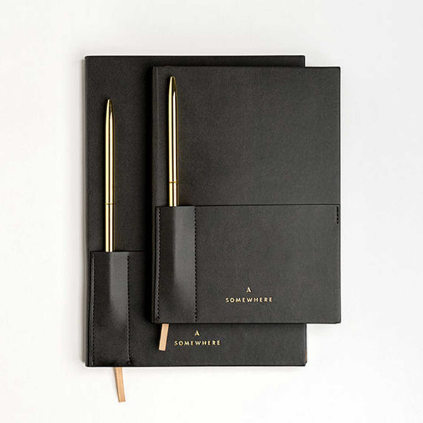 charles and marie ULTIMATE NOTEBOOK Large - Großes Notizbuch mit Kugelschreiber | Somewhere