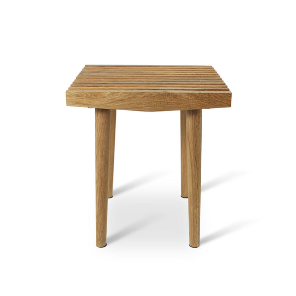 Charles And Marie UNO ORA | Eleganter HOLZ-HOCKER | Teak Natur | 38 Cm Breit | Spring Copenhagen
