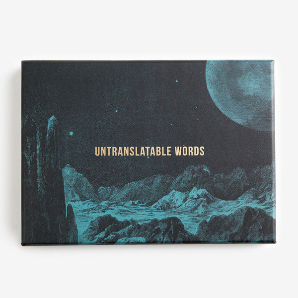 charles and marie UNTRANSLATEABLE WORDS | 20er KARTENSET International | The School of Life